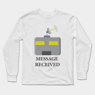 Robot Head Received Message Long Sleeve T-Shirt